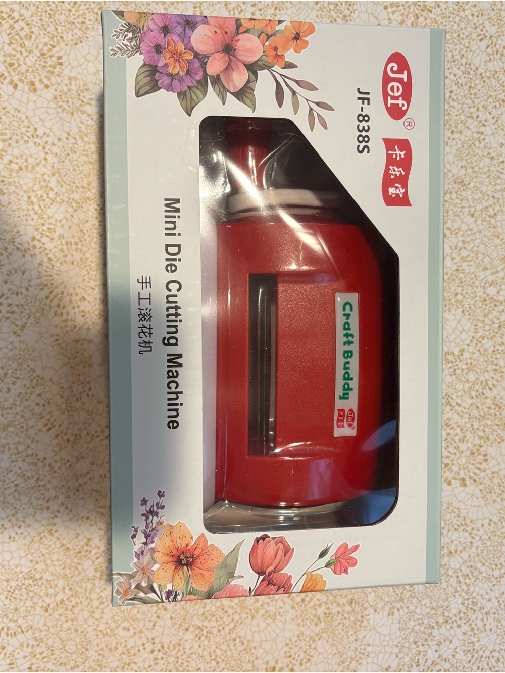 Red Mini Die Cutting Machine - Jef JF-838S